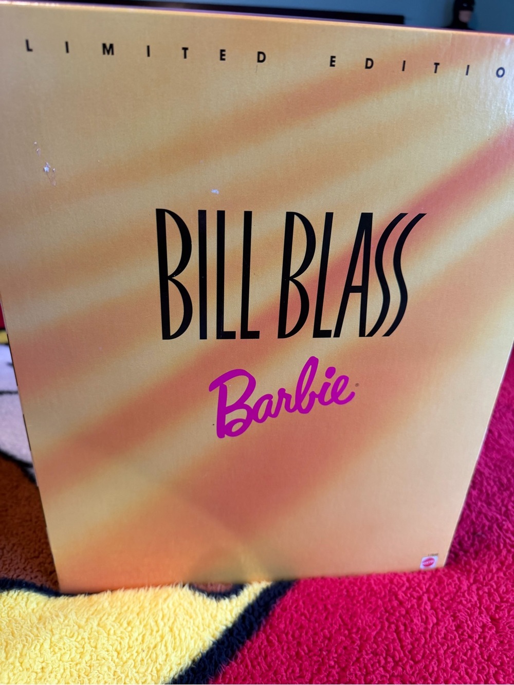 Bill Blass Barbie Artwork Box - Gold & Pink